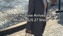 Maude Apatow's Chic Arrival at the Miu Miu Show