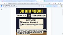 Buy BHW Account With Massages – What Buyers Should Know