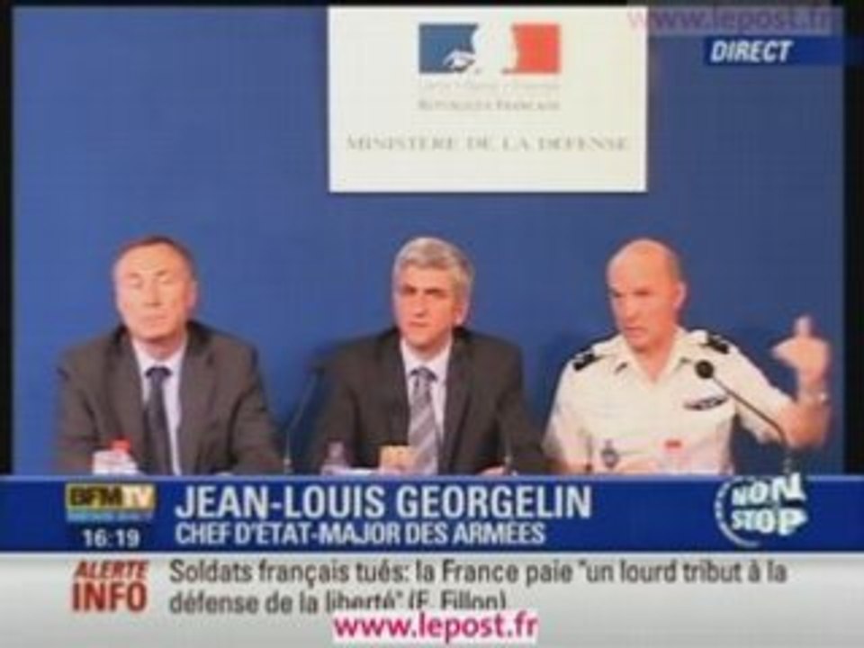 Afghanistan : Georgelin raconte l'embusade