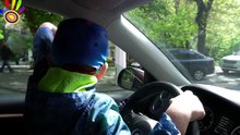 Bad Kid Driving Parents Car with Johny Johny Yes Papa Nursery Rhymes Songs for Babies and Toddlers