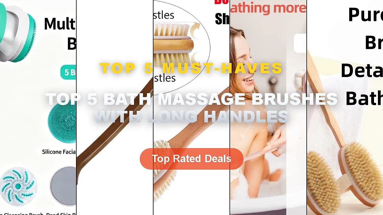 Top 5 Best Top 5 Bath Massage Brushes With Long Handles (Must Have ...