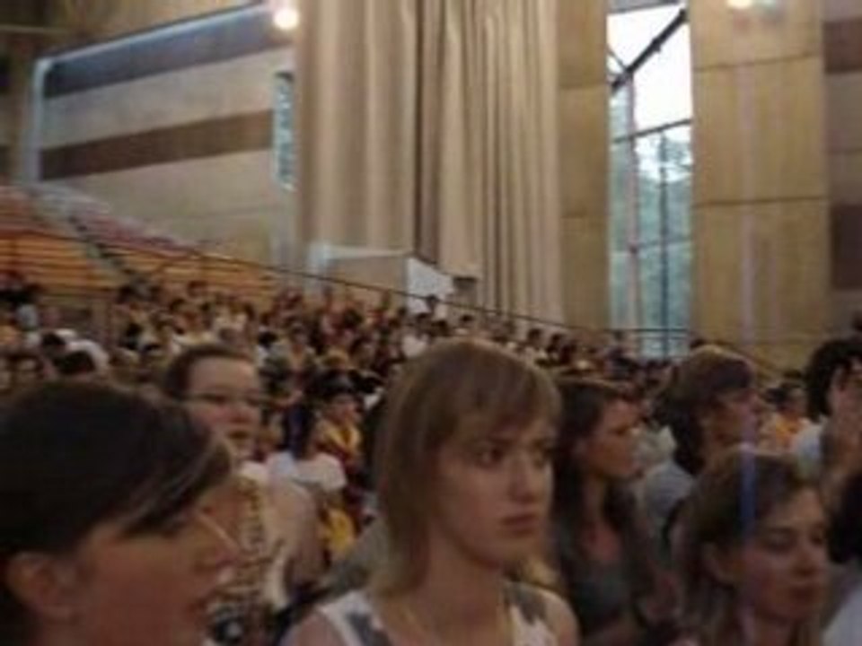 Messe internationale des jeunes à Lourdes (02/08/08)