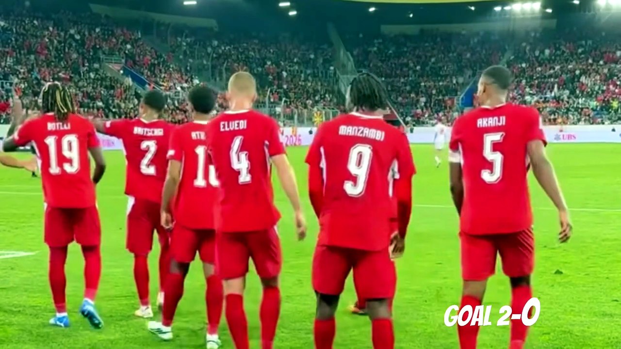 Switzerland 3-0 North Macedonia All Goals & Highlights