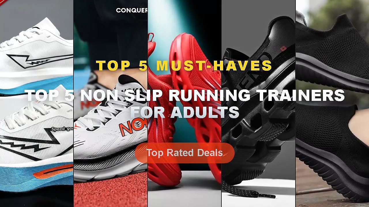 Why Everyone Is Buying Top 5 Non Slip Running Trainers For Adults - Men Shoes Sneakers Breathable Mesh Slip on Running S...