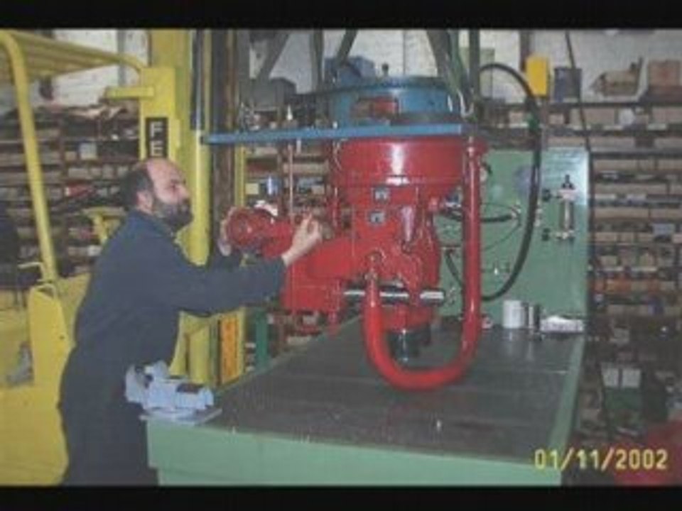 presse SMG spiertz reparation pompe moteur hydraulique