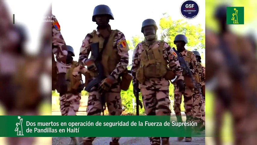 Dos muertos en operación de seguridad de la Fuerza de Supresión de Pandillas en Haití