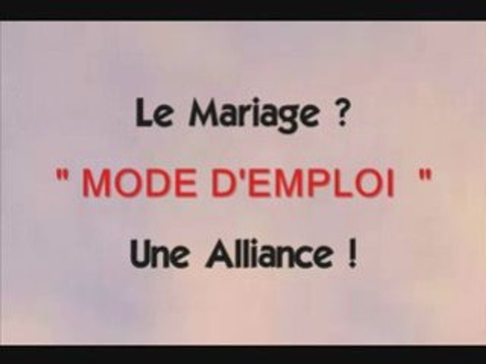 LE MARIAGE ? UNE ALLIANCE  !   2