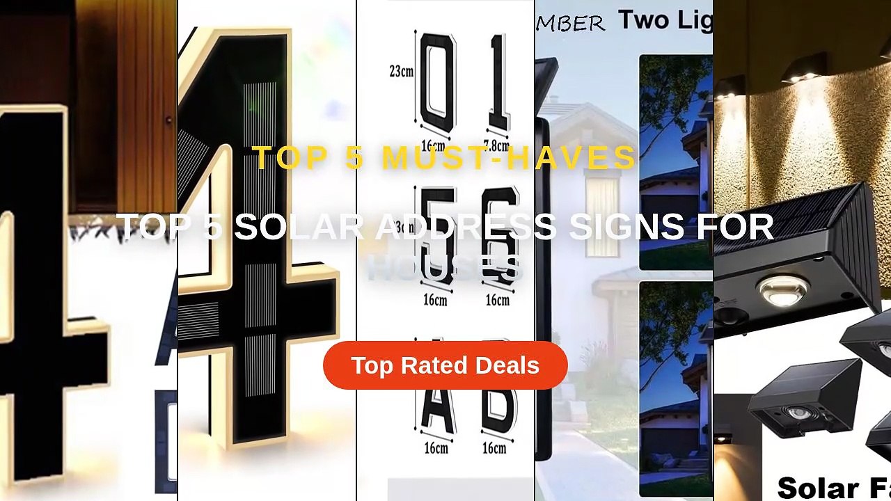 Don't Buy Top 5 Solar Address Signs For Houses Before Watching This ...
