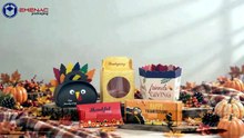 Custom Seasonal Packaging for Halloween, Thanksgiving & Christmas