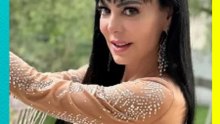 Maribel Guardia luce espectacular vestido de Mitzy en honor a Dulce, María Félix, Edith González y Rocío Dúrcal