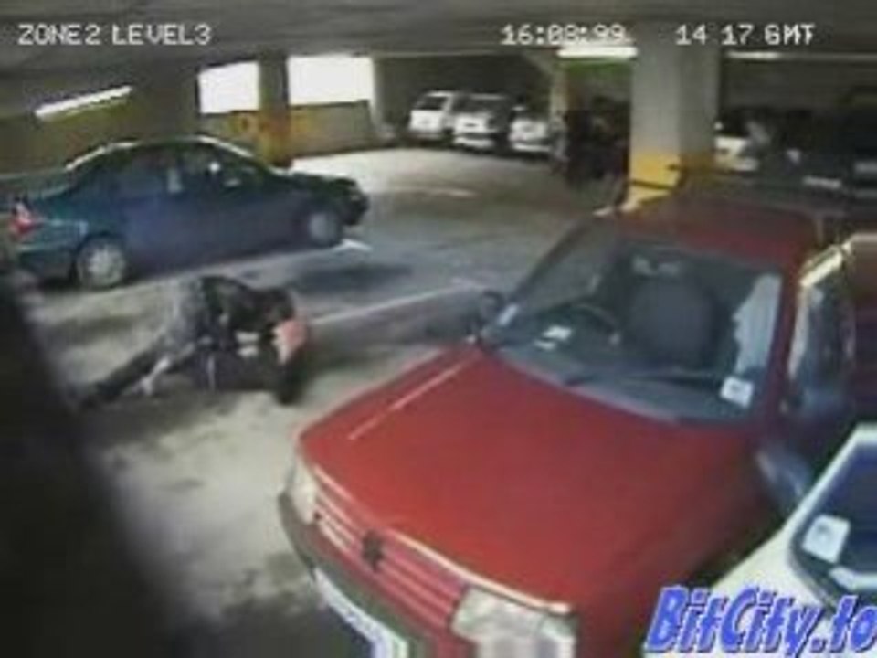 dans le parking