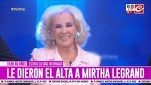 Mirtha Legrand fue dada de alta y ya se recupera en su casa
