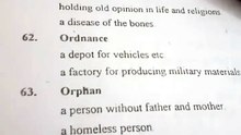 English one word substitution part 5