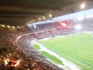 Entrée des joueurs psg bordeaux vu de la G bleu haut