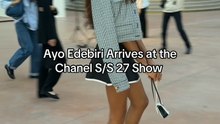Ayo Edebiri's Stylish Arrival at the Chanel S/S 27 Show