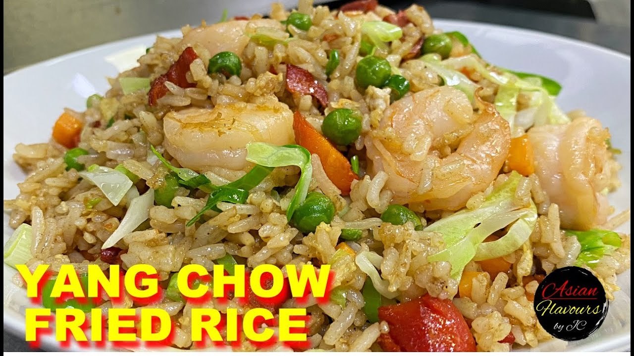 Yang Chow Fried Rice Recipe | Easy Homemade Fried Rice with Shrimp and ...