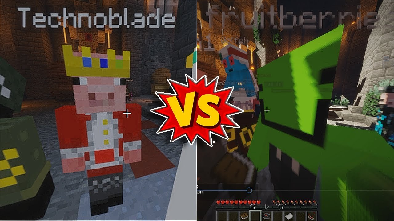 Technoblade vs fruitberries PvP Legacy | Minecraft PvP Match Highlights