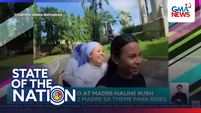 Sisterly bond at 'madre-naline' rush ng babae at 2 madre sa theme park rides | SONA