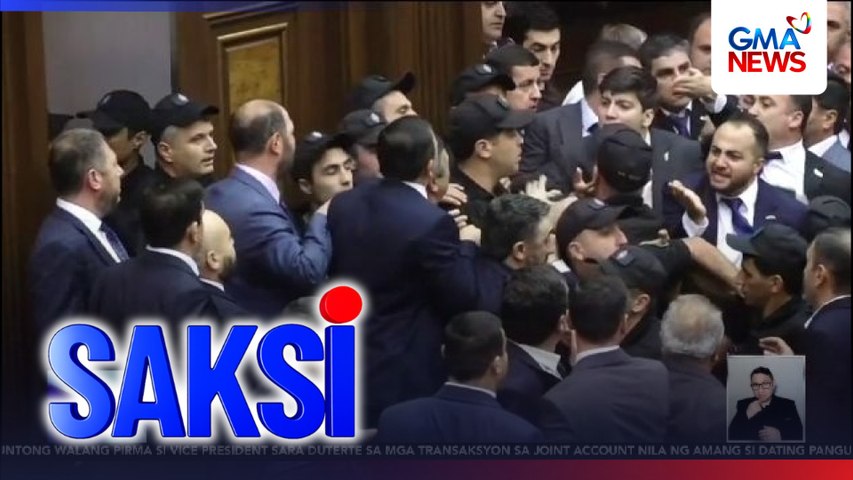 Gulo, sumiklab sa parliamentary session sa Armenia dahil sa isyu ng korapsyon | Saksi