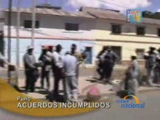 ACUERDOS INCUMPLIDOS  - PUNO