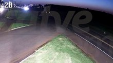 Ciclista cai após carro entrar na contramão em acesso na BR-277