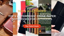 Don't Buy Top 5 Waterproof Stone Paper Notebooks For Outdoors Before Watching This! - Refillable Notebook Organizer Comp...