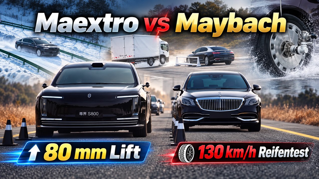 Maextro S800 gegen Mercedes-Maybach S-Klasse: Fahrwerk im Härtetest