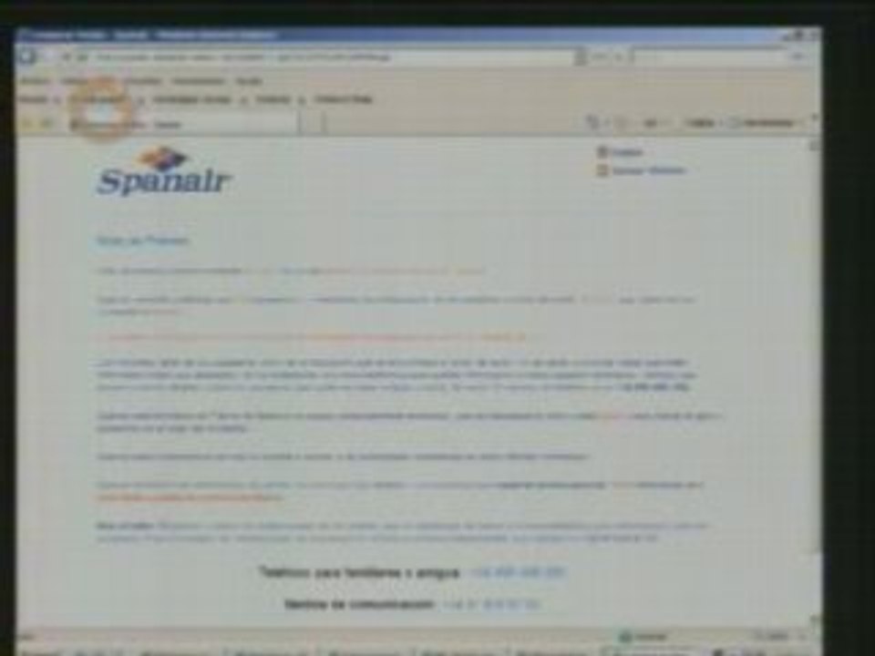 Comunicado de Spanair