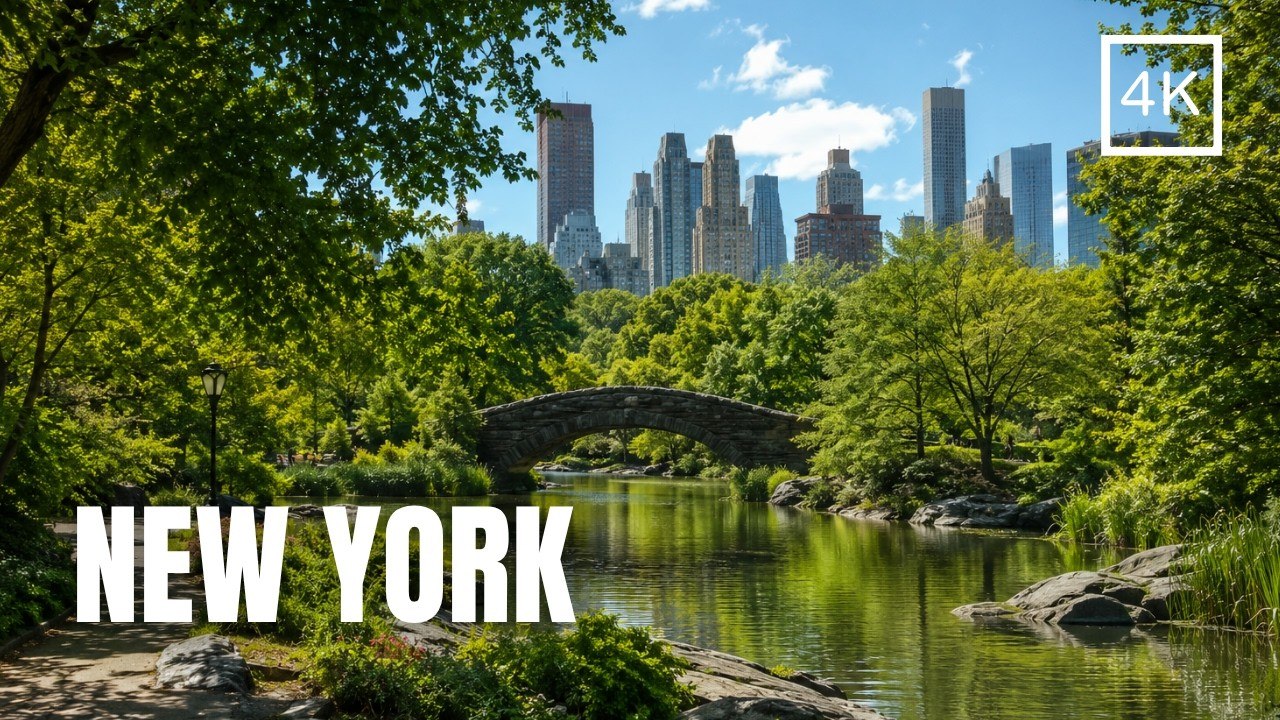 Central Park, NYC 4K Walk: Bethesda Terrace to Bow Bridge - video ...