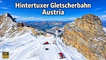 Hintertux Glacier Gondola Ride in Austria | Scenic Ascent to 3,250m in 4K