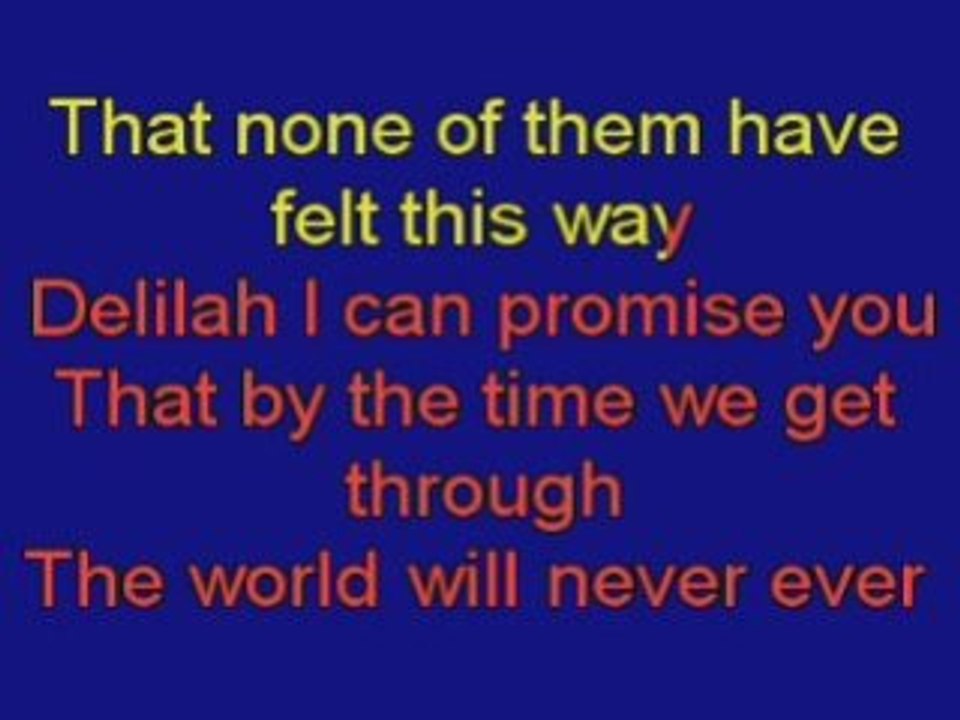 Plain White T's Hey There Delilah Karaoke Lyrics