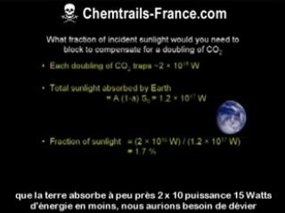 Géoingénierie 1-3 Chemtrails conférence Ken Caldeira