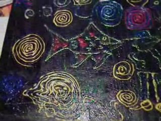 Painting made with Fabric Paint by David Hart