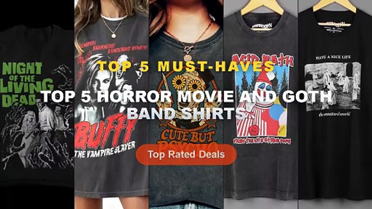 Why Everyone Is Buying Top 5 Horror Movie And Goth Band Shirts - Have A ...