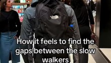 POV: Finding the Gaps Between Slow Walkers in the Mall