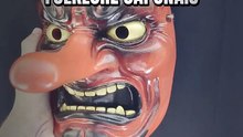 Tengu rouge, masque inspiré du folklore japonais