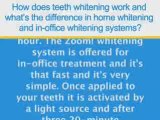 How does teeth whitening work?