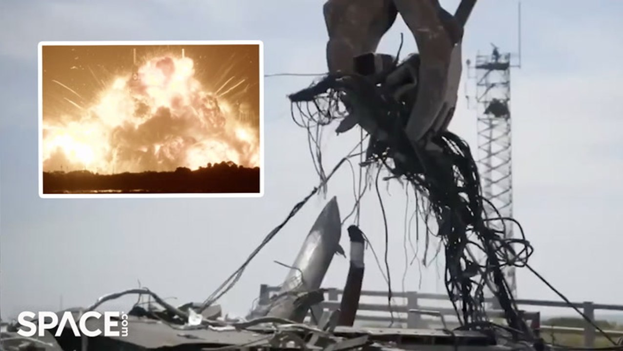 Blue Origin rocket explosion wreckage cleared in just 9 days - video ...