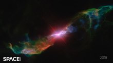 Watch The R Aquarii Binary Star System Evolve In Hubble Imagery Time-Lapse
