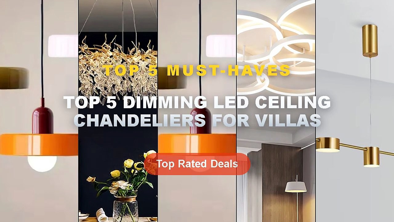 Amazing Top 5 Dimming LED Ceiling Chandeliers For Villas You Need To ...