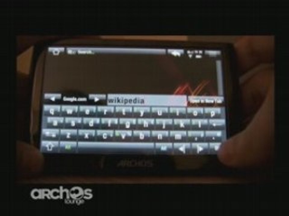 Archos5 : Navigation Web