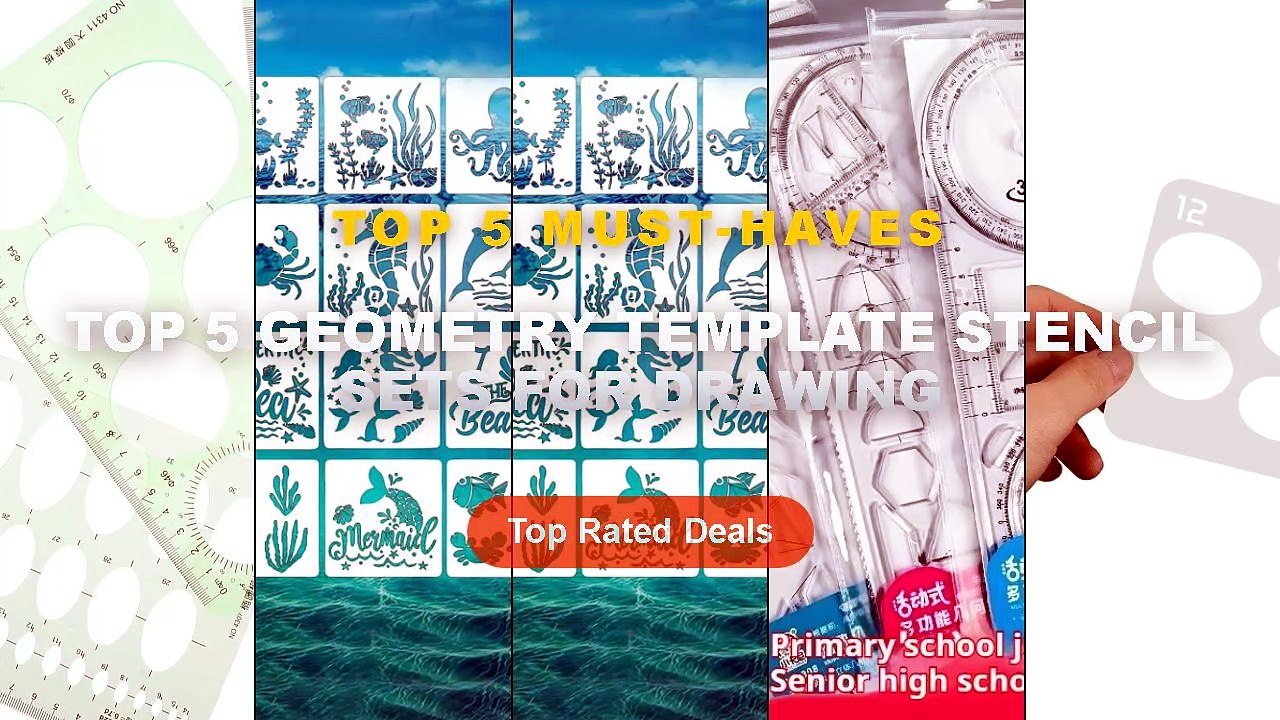 Don't Buy Top 5 Geometry Template Stencil Sets For Drawing Before ...