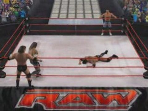 HHH + HBK vs Cena + Batista