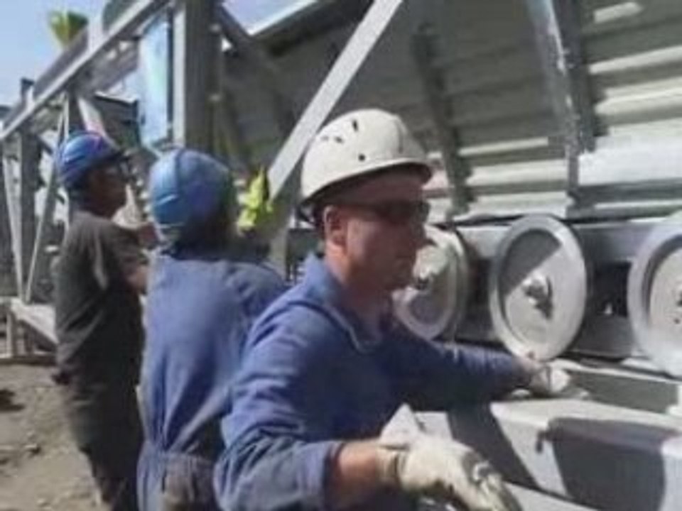 Construction télécabine du Roc aux Menuires