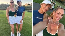Paige Renee und Emma Carpenter haben Spaß auf dem Golfplatz und sorgen in den sozialen Medien für Aufmerksamkeit