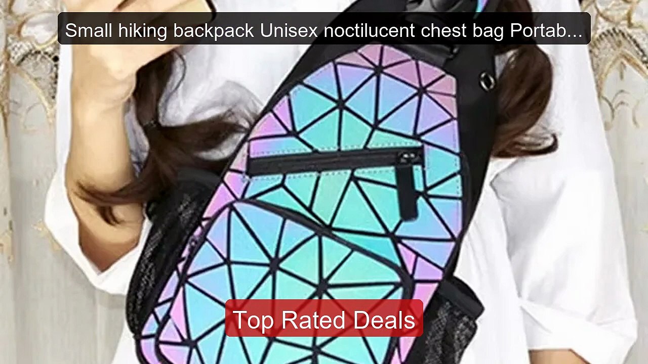 Small hiking backpack Unisex noctilucent chest bag Portable campin... -- Best Deal 2026 | Shop Now!
