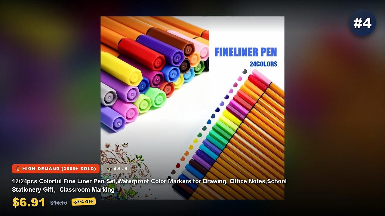 Cheap & Best Top 5 Fine Line Pens For Waterproof Drawing Unboxing ...
