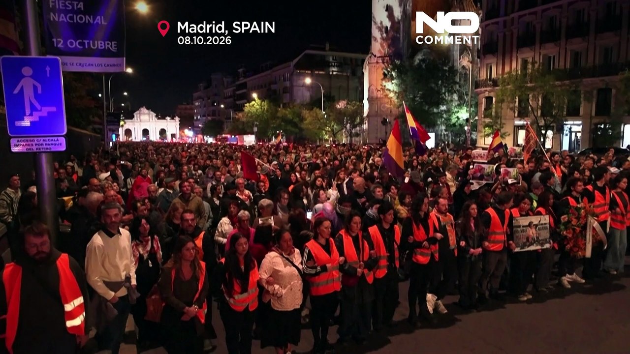 Spanien: Demonstrierende in Madrid trauern um zwangsgeräumte Rentnerin Maricarmen Abascal