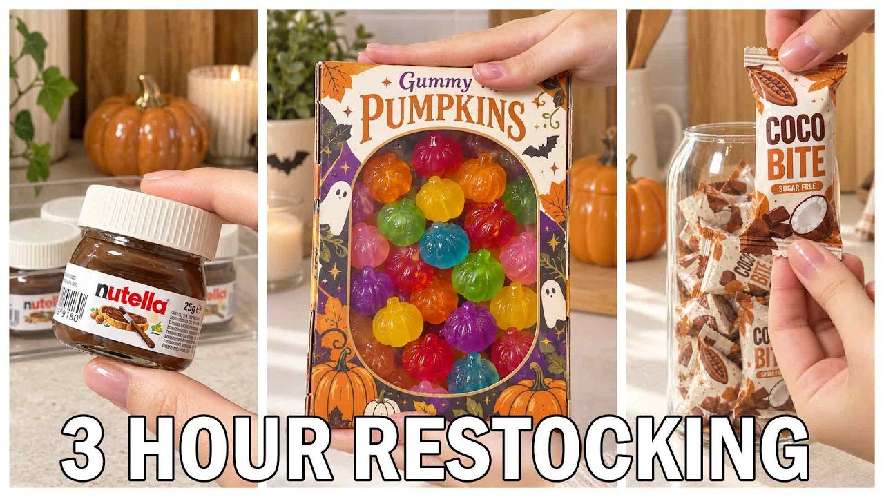 3 Hours of Restocking ASMR for Sleep | Cleaning and Organizing - video ...