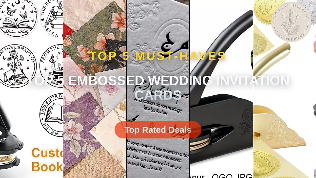 Top 5 Best Top 5 Embossed Wedding Invitation Cards (Must Have!) - LOGO ...